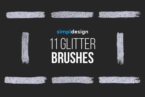 11 Glitter Photoshop Brushes