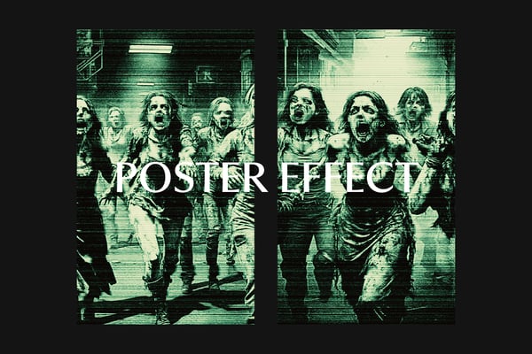 Scary Film Look Square And Poster Photo Effect