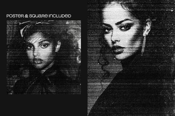 Bad Scan Square And Poster Photo Effect