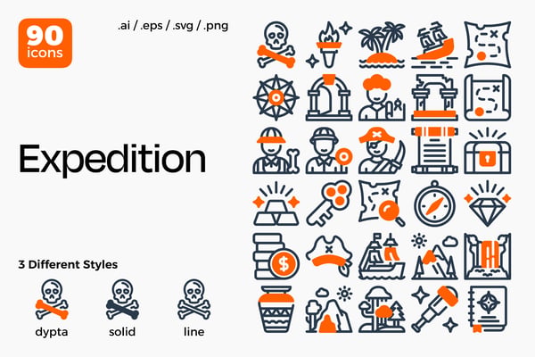 Expedition Icon Set