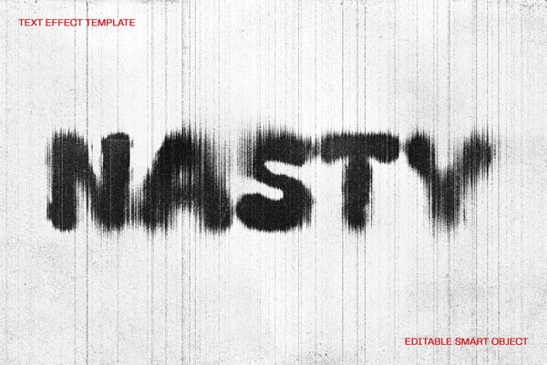 Dirty Scan Text Effect