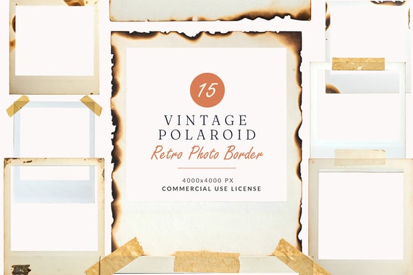 15 Vintage Polaroid Frame