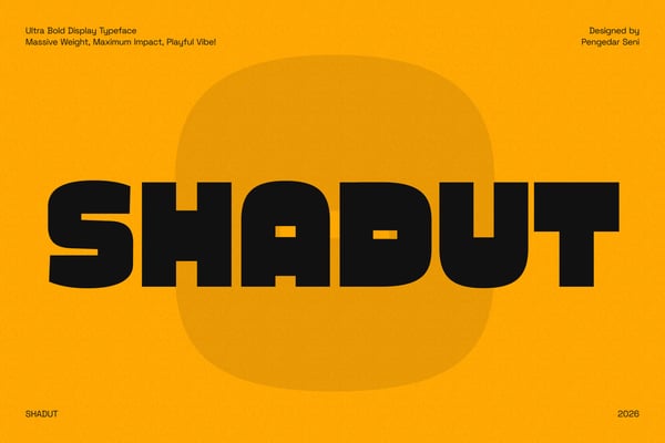 Shadut – Ultra Bold Display Typeface