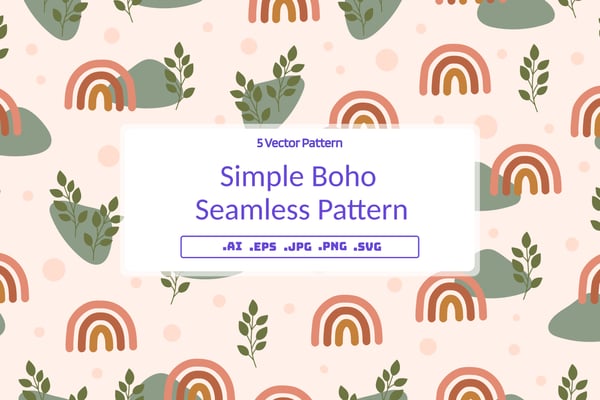 Simple Boho Seamless Pattern