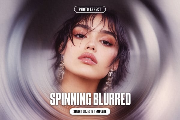 Spinning Blurred Photo Effect