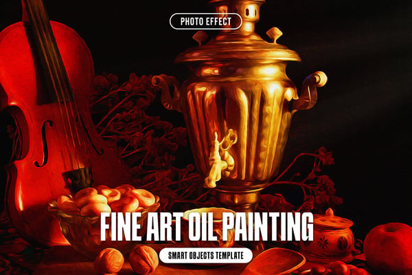Fine Art Oil Painting Photo Effect
