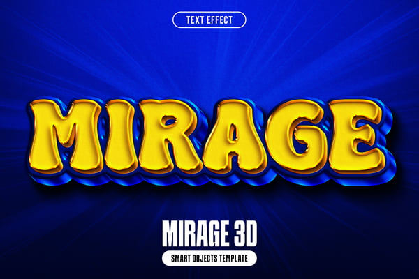 Mirage 3D Text Effect