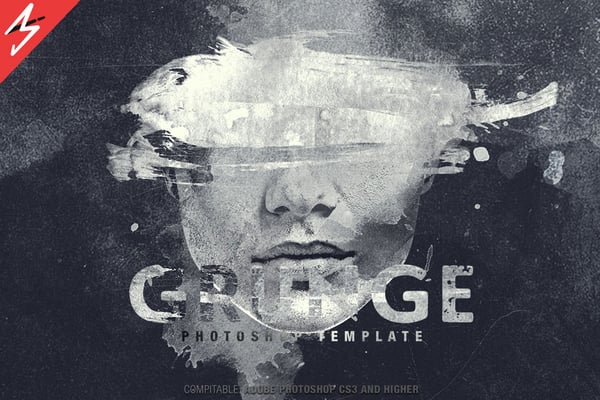 Grunge Photoshop Template