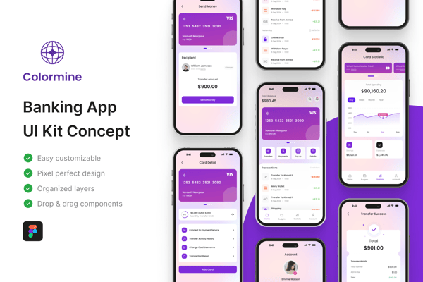 Colormine - Banking App UI Kit