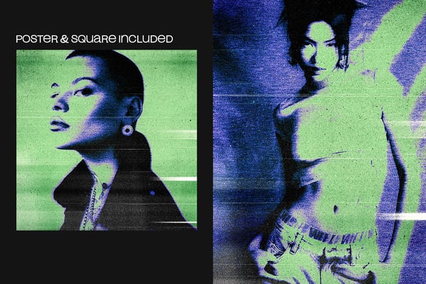 Acid Copy Square And Poster Photo Effect