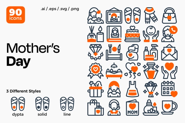 Mother’s Day Icon Set