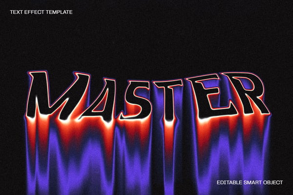Melted Text Effect