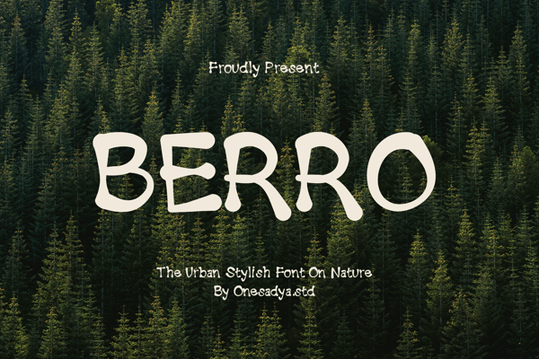 Berro – Nature Display Font