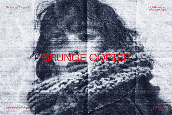 Grunge Copier Photo Effect