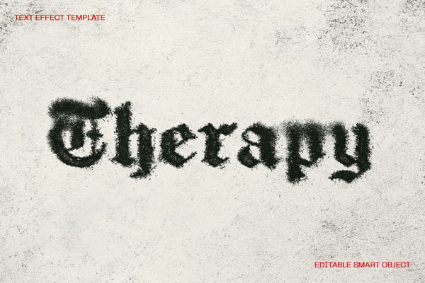 Messy Print Text Effect