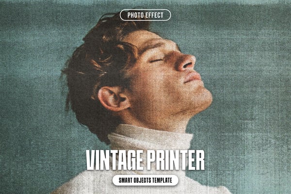 Vintage Printer Photo Effect