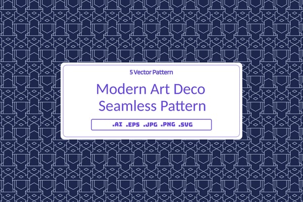 Modern Art Deco Seamless Pattern