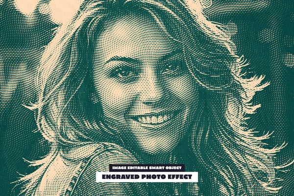 Engraved Photo Effect