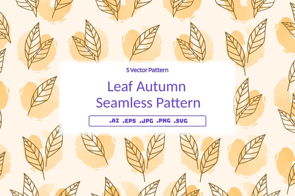Leaf Autumn Seamless Pattern