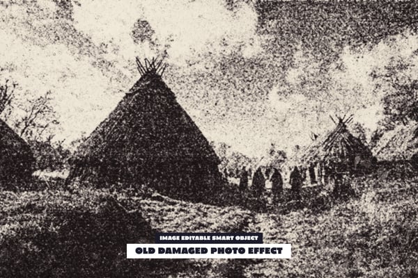 Old Damaged Photo Effect
