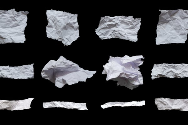 Wrinkled White Paper Pack 2