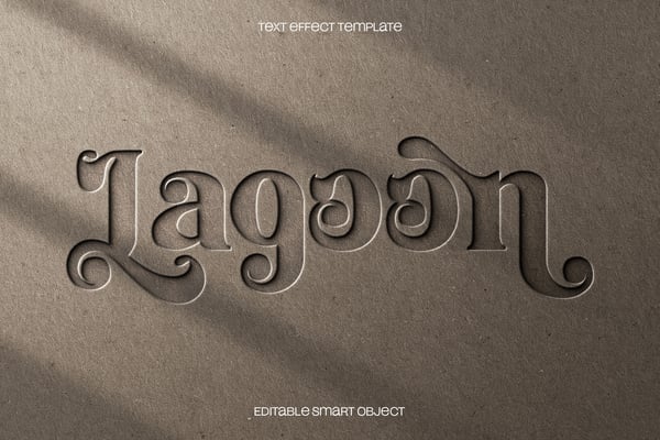 Debossed Paper Text Effect