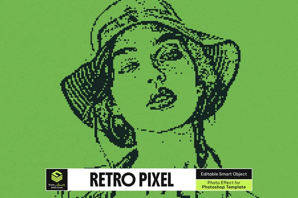 Retro Pixel Photo Effect