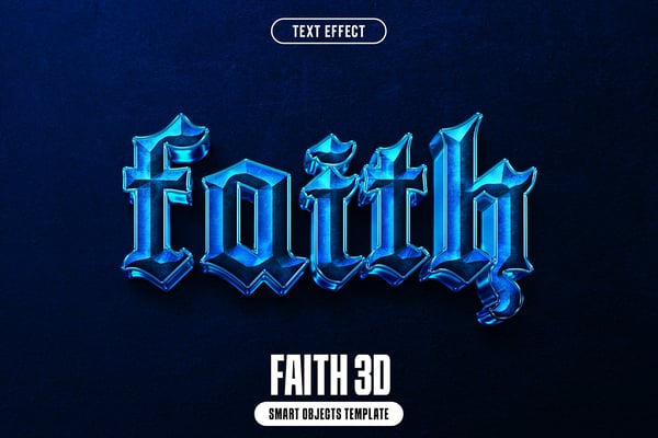 Faith 3D Text Effect