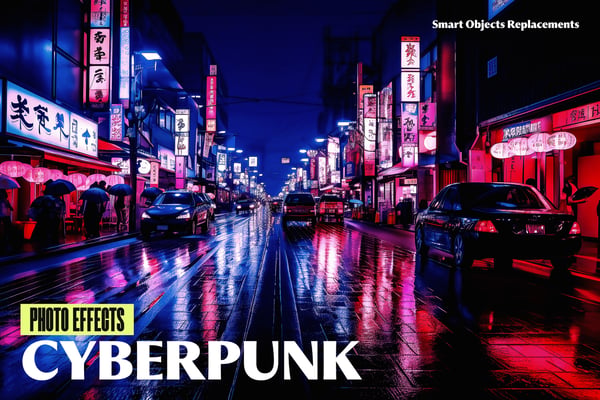 Cyberpunk Photo Effect