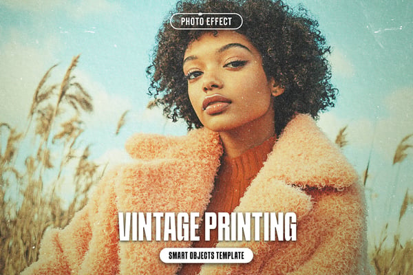 Vintage Printing Photo Effect