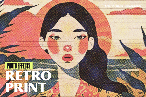 Retro Print Photo Effect