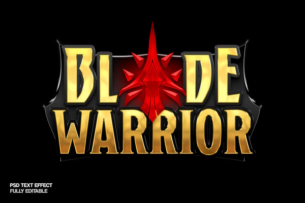 Gold Game Text Effect