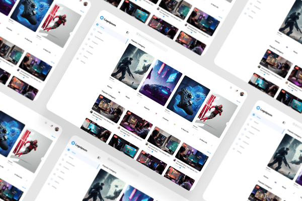 Game Livestream Dashboard UI Kit 