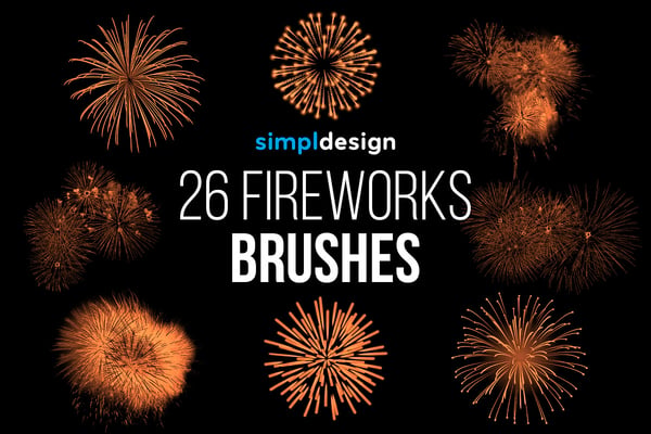 26 Fireworks Photoshop Brushes