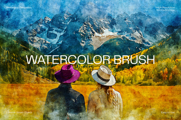 Watercolor Brush Photo Effect