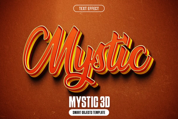 Mystic 3D Text Effect