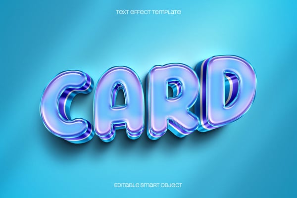 Card Text Effect