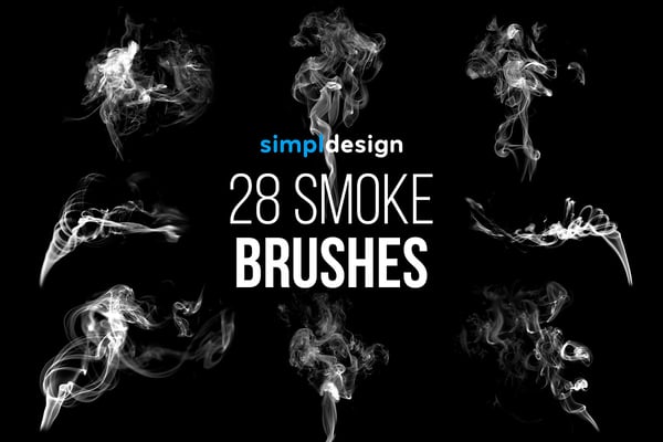 28 Smoke Photoshop Brushes