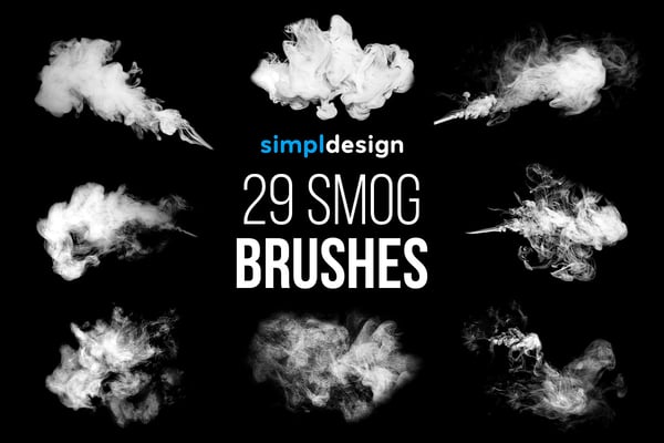 29 Smog Photoshop Brushes