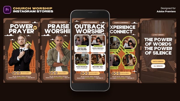 Church Worship Instagram Stories MOGRT