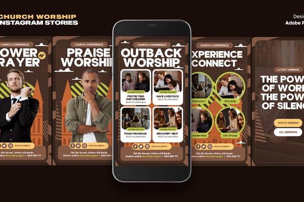 Church Worship Instagram Stories MOGRT