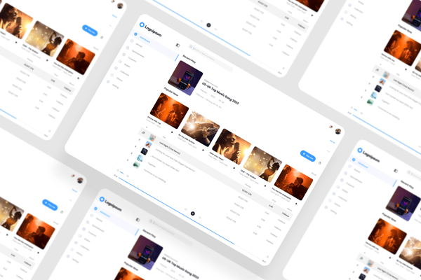 Music Play Dashboard UI Kit