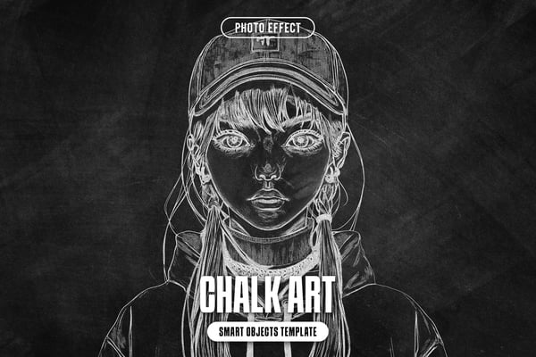Chalk Art Photo Effect