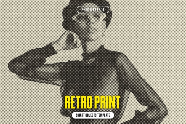 Retro Print Photo Effect
