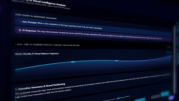 AI Brand Analytics Dashboard - Logo Equity & Visual Intelligence Interface