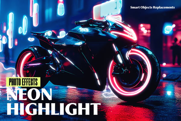 Neon Highlight Photo Effect