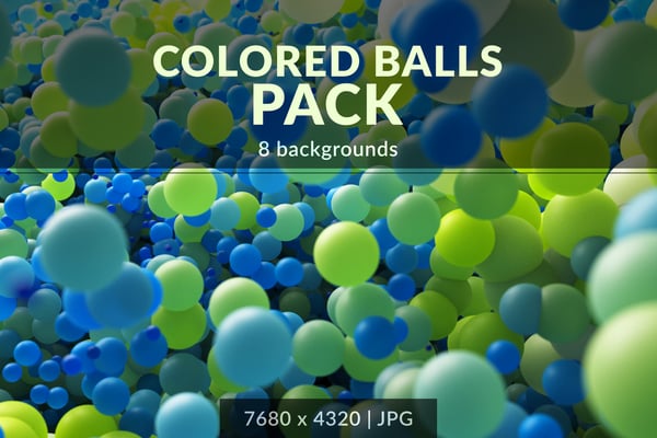 Colored Balls Backgrounds Pack