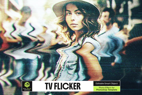 TV Flicker Photo Effect