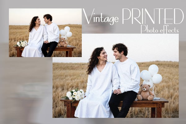 Vintage Printed Photo Effects