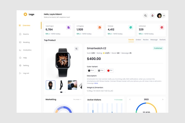 E-commerce Analysis Dashboard UI Kit